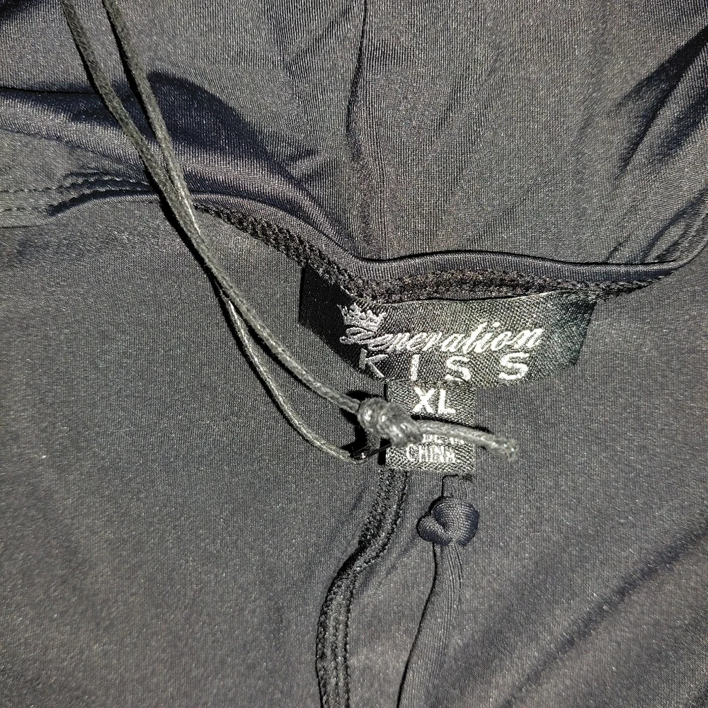 NWT Dolls Kill Black Backless Long Sleeve Carmen Mini Dress Size XL - Sexy Goth - Picture 13 of 15